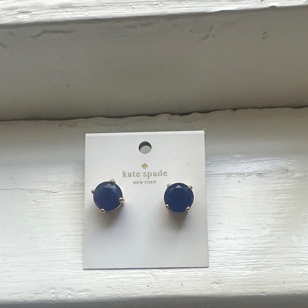 Kate Spade Navy Blue Stud Earrings